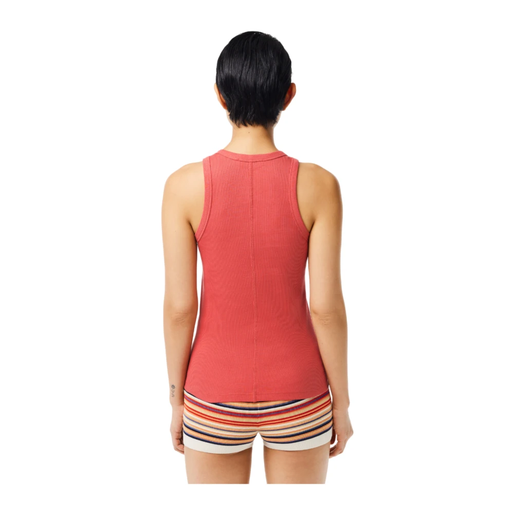 Lacoste Roze T-shirts en Polos Pink Dames