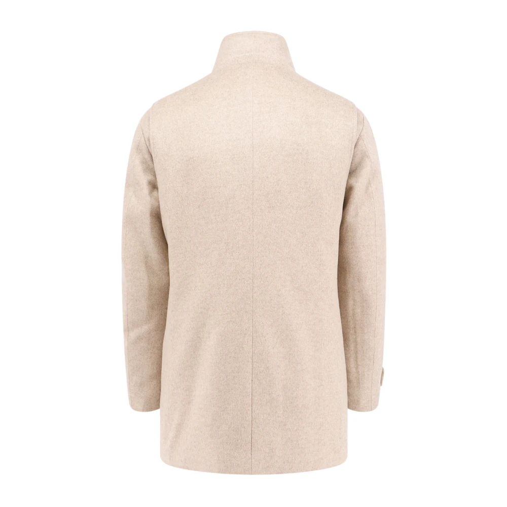 Moorer Luxe Beige Cashmere Jas Aw24 Beige Heren