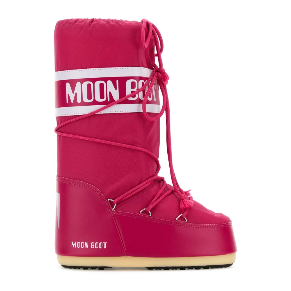 Moon Boot Women's Pink Winter Boots,, Fuchsia Icon Boots Size 6 Uk