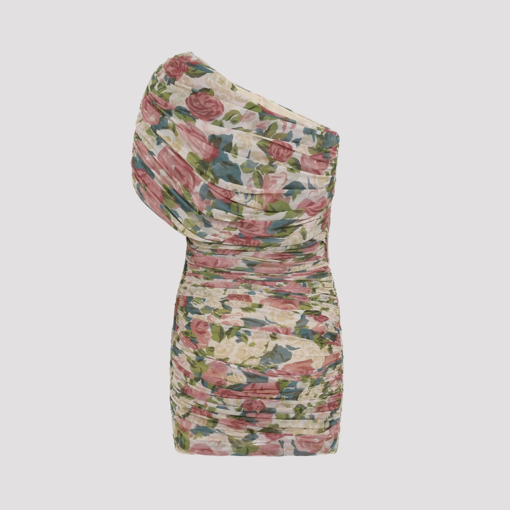 Saint Laurent Multicolor Bloemen Mini Jurk Multicolor Dames