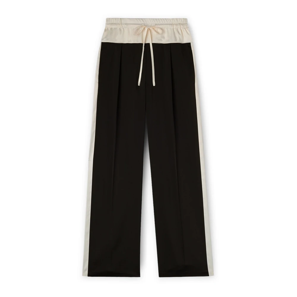 Motivi Stromende tweekleurige joggingbroek Black Dames