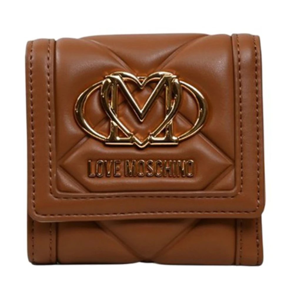 Moschino Dam Syntetisk Kamel Plånbok Brown, Dam