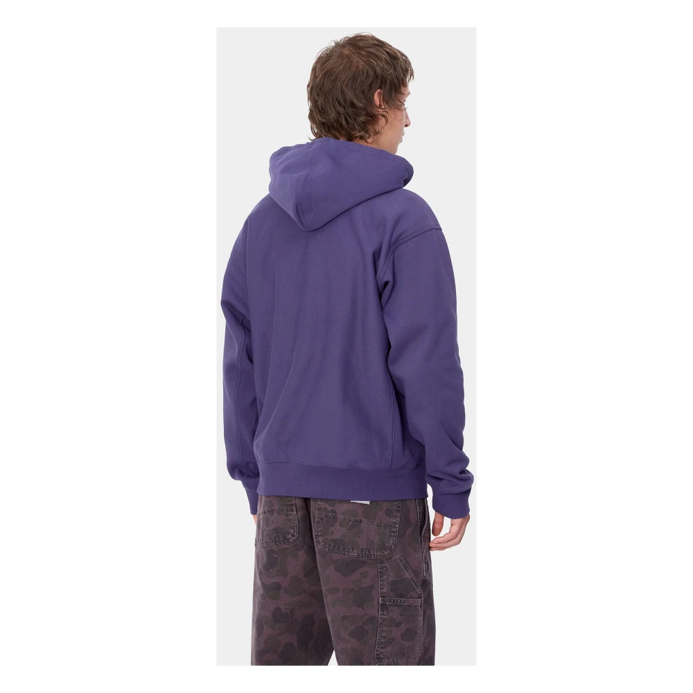 Carhartt WIP Amerikaans Script Hoodie Purple Heren