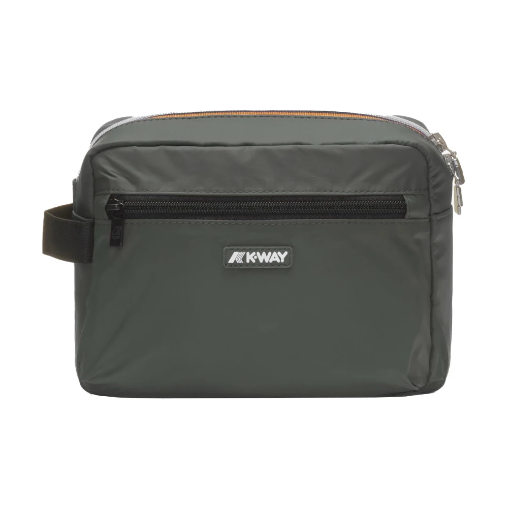 K-Way Unisex Groente Tassen Groen, One Size, Nylon, Demu Beauty Case