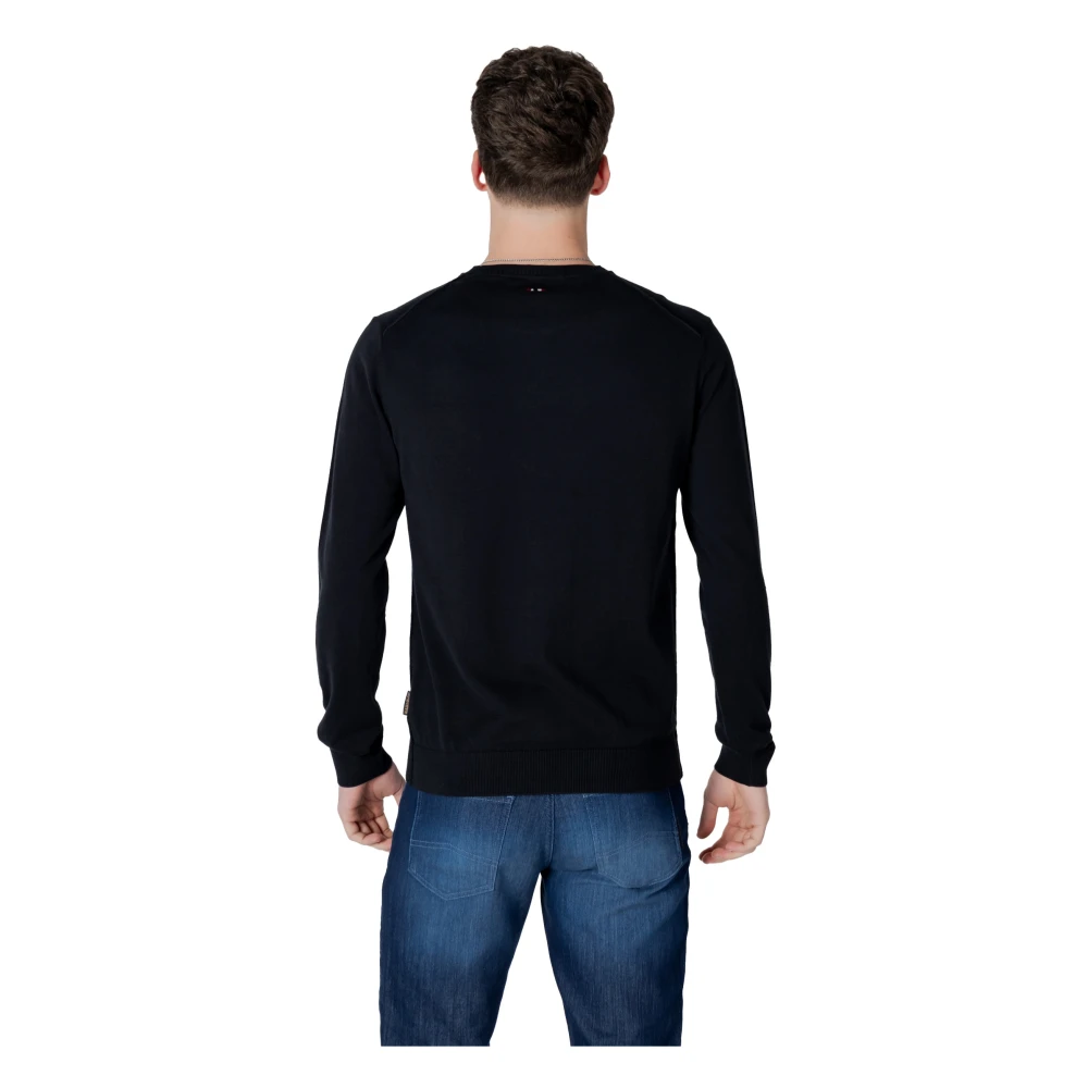 Napapijri Heren T-shirt Lente Zomer Collectie Black Heren