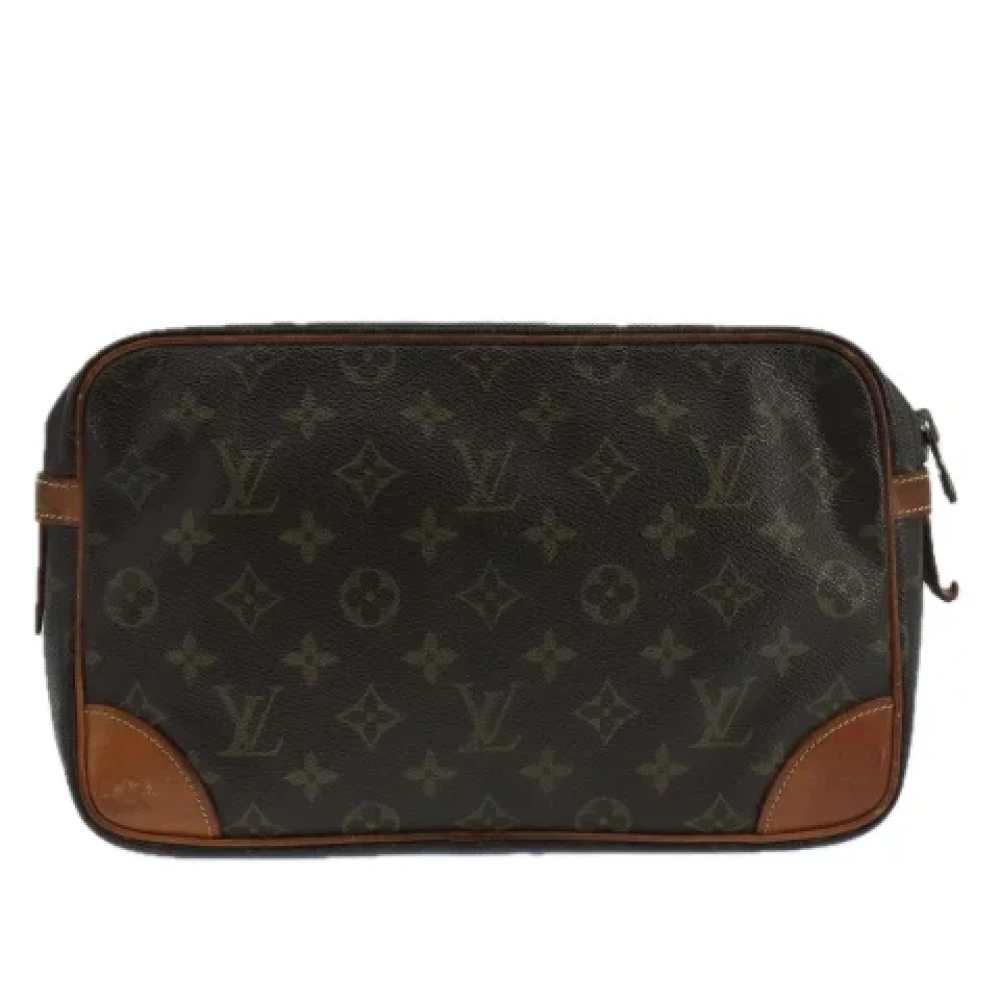 Louis Vuitton Vintage Pre-owned Canvas clutches Brown Dames