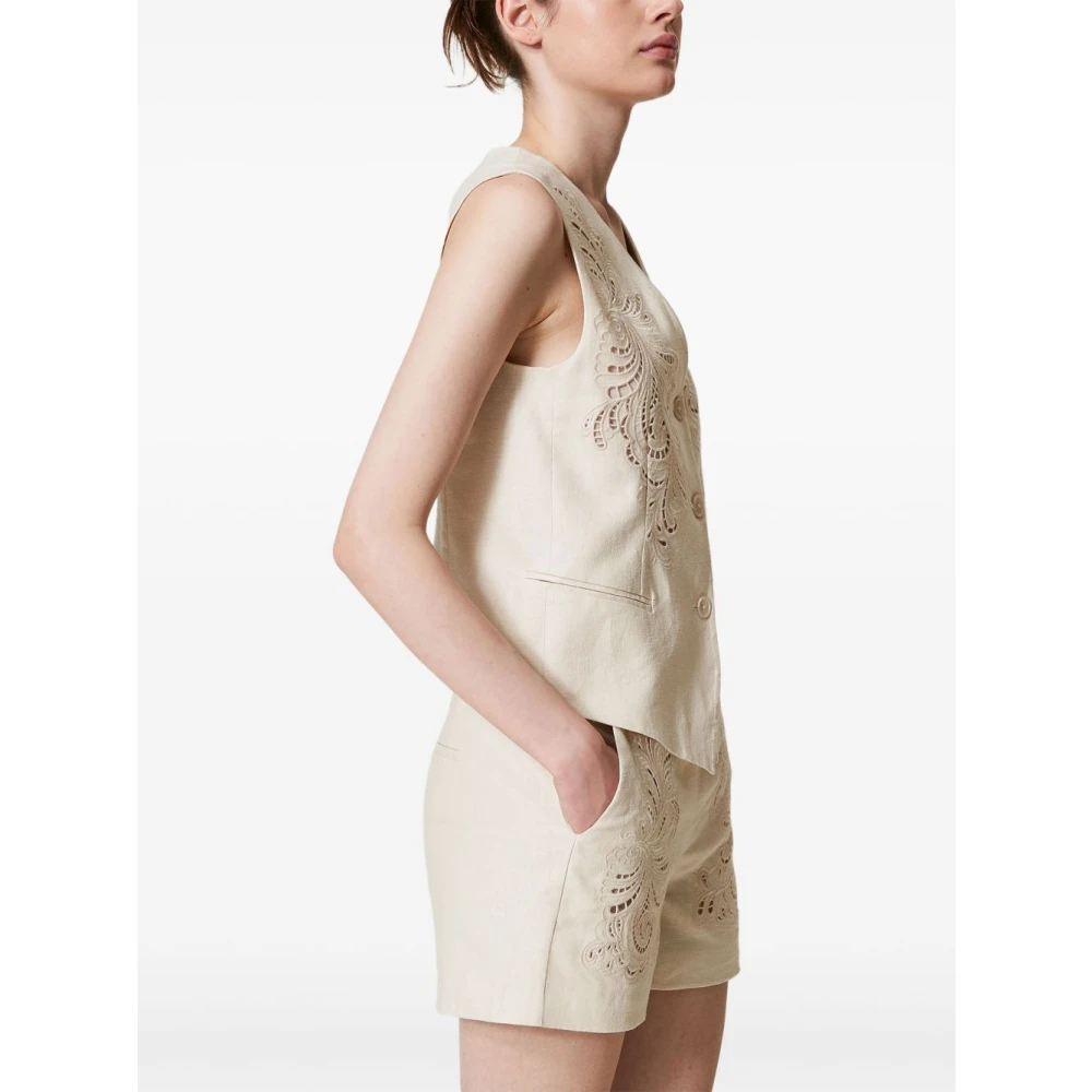 Twinset Stijlvolle Top voor Vrouwen Beige Dames