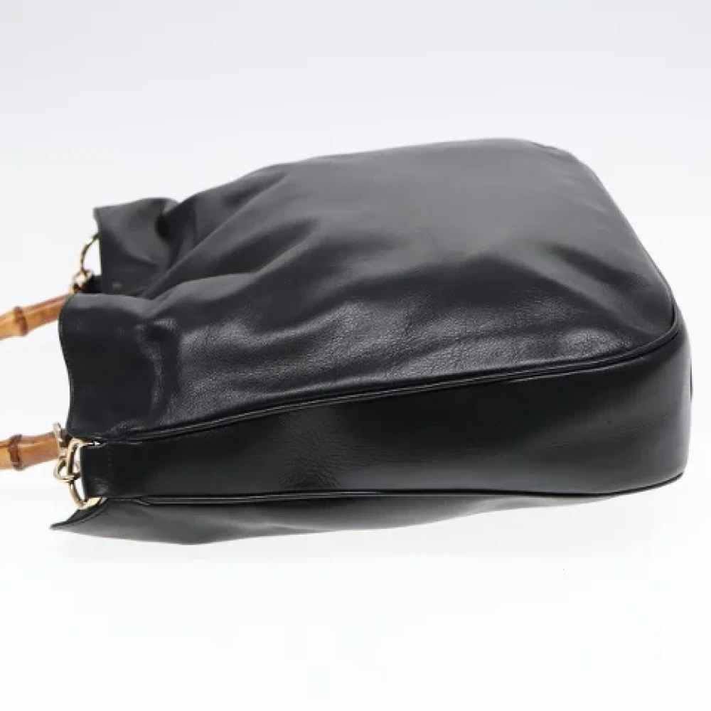 Gucci Vintage Pre-owned Leather handbags Black Dames