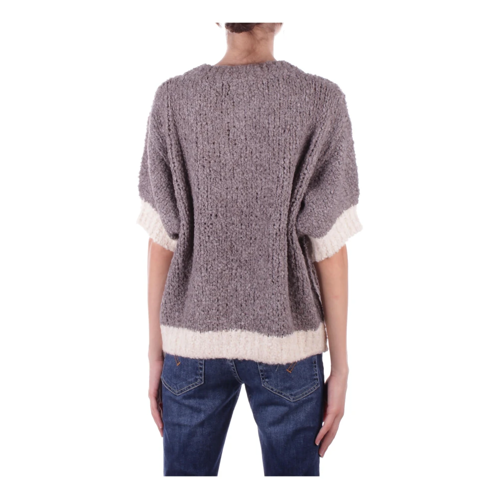 H2O Beige Trui met Geborduurde Details Beige Dames