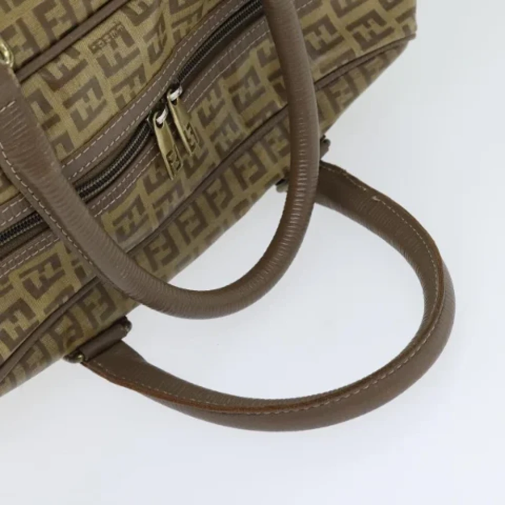 Fendi Vintage Pre-owned Canvas handbags Brown Dames