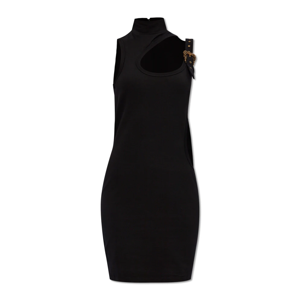 Versace Jeans Couture Mouwloze jurk Black Dames