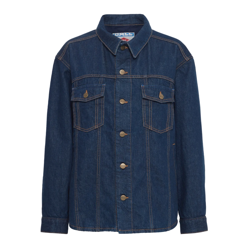 Ball Denim jack met print en zakken Blue Dames
