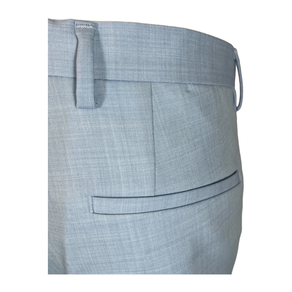 Hugo Boss Slim Fit Anzughose Stretch Broek Blue Heren