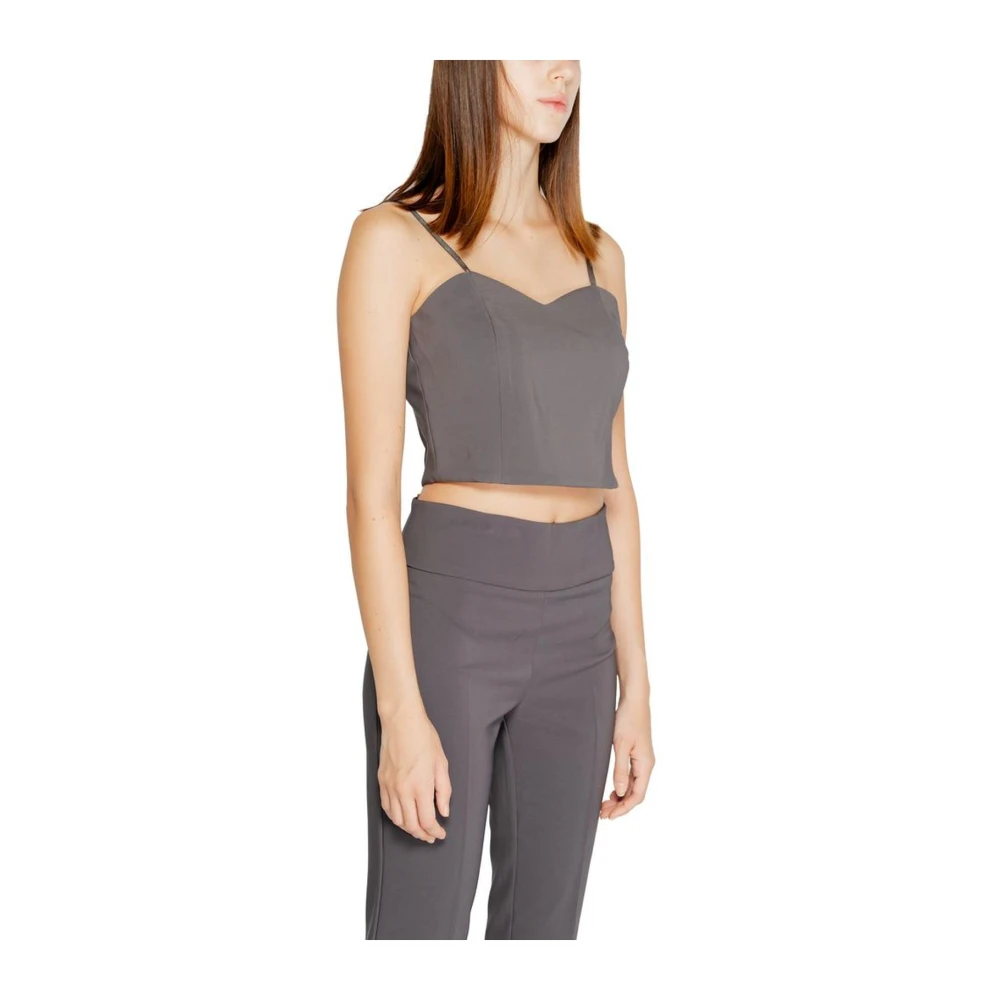 RINASCIMENTO Sleeveless Top Gray Dames