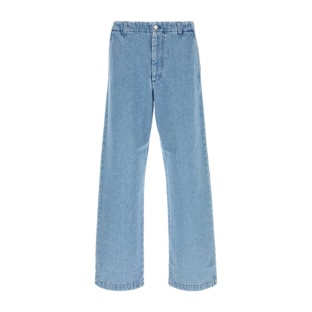 Dries Van Noten Wijde Denim Phil jeans Blue Heren