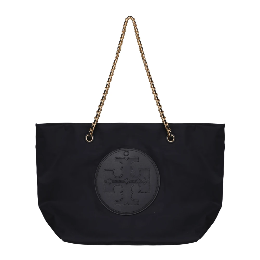 TORY BURCH Ella Logo-Patch Tas Black Dames