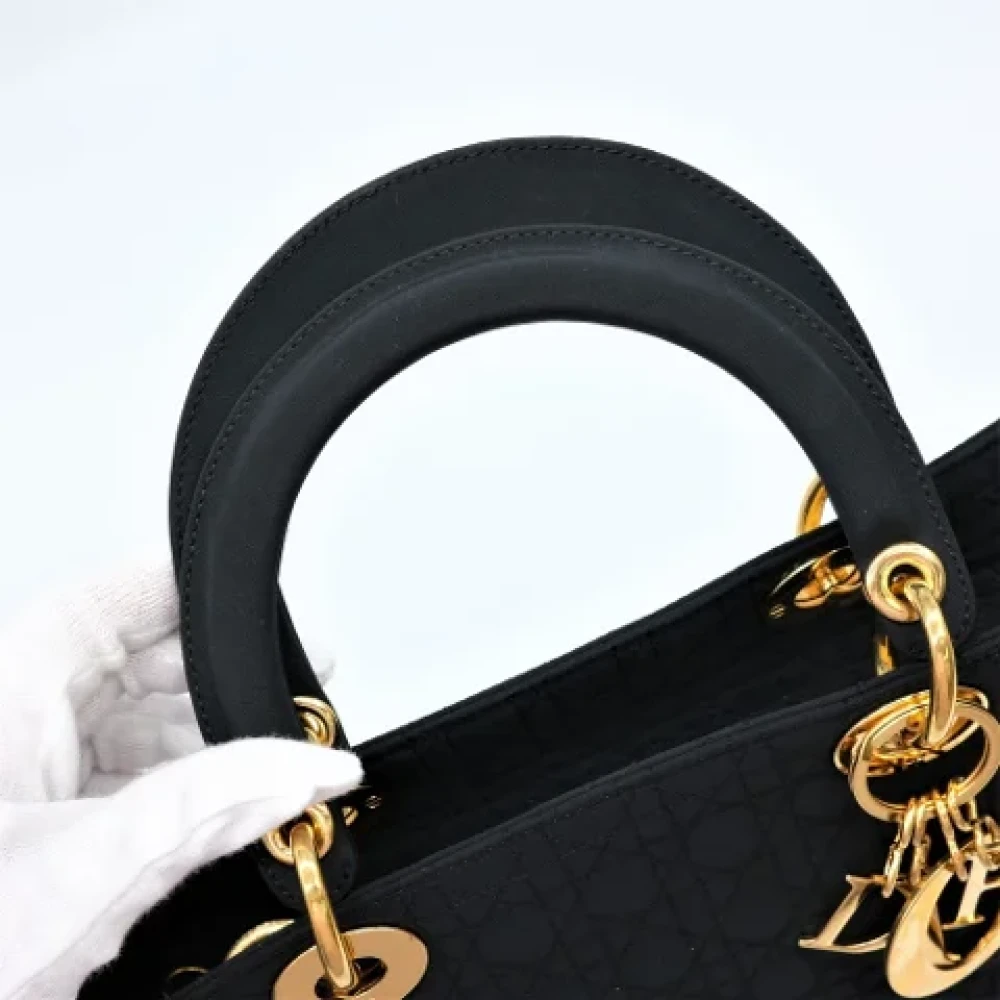 Dior Vintage Pre-owned Fabric dior-bags Black Dames