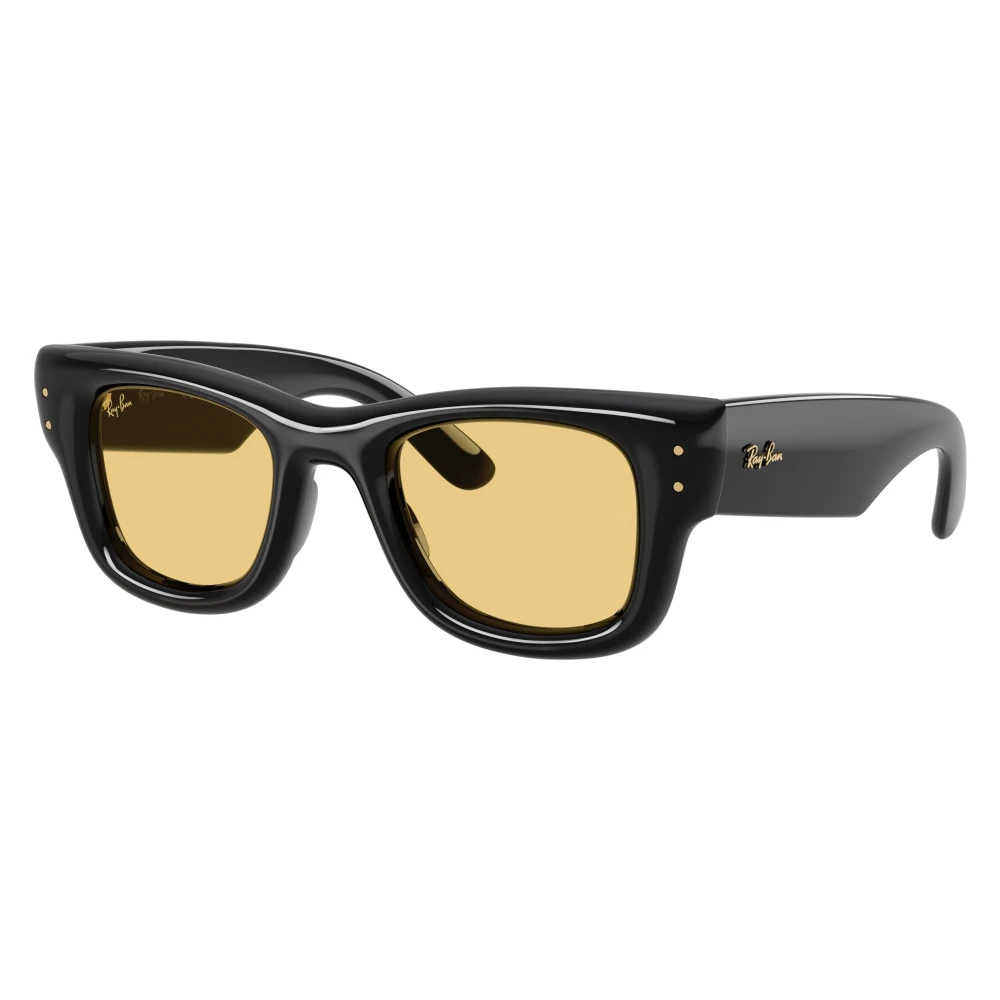 Ray-Ban Unisex Black Sunglasses, 47 Mm, Wayfarer Puffer