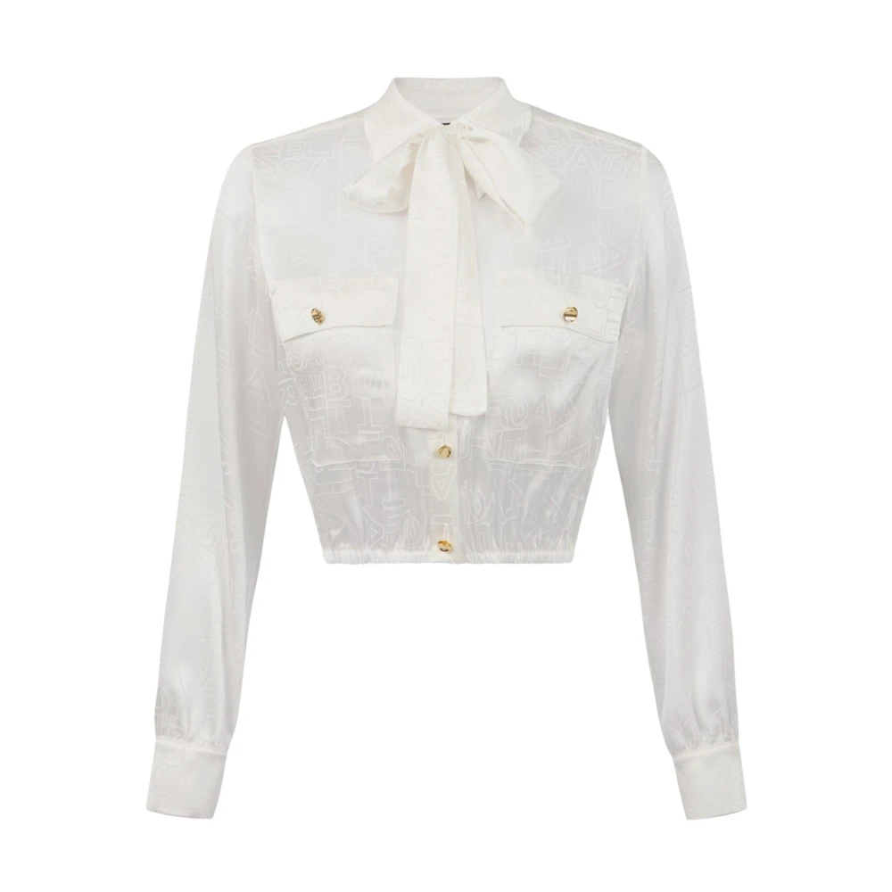 Elisabetta Franchi Ivoor Shirt Elegante Stijl Beige Dames