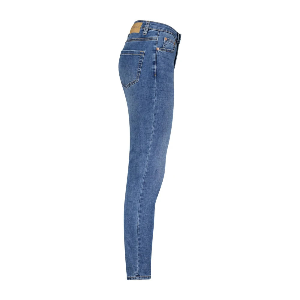 Red Button Klassieke Blauwe Skinny Jeans met Distressed Detail Blue Dames