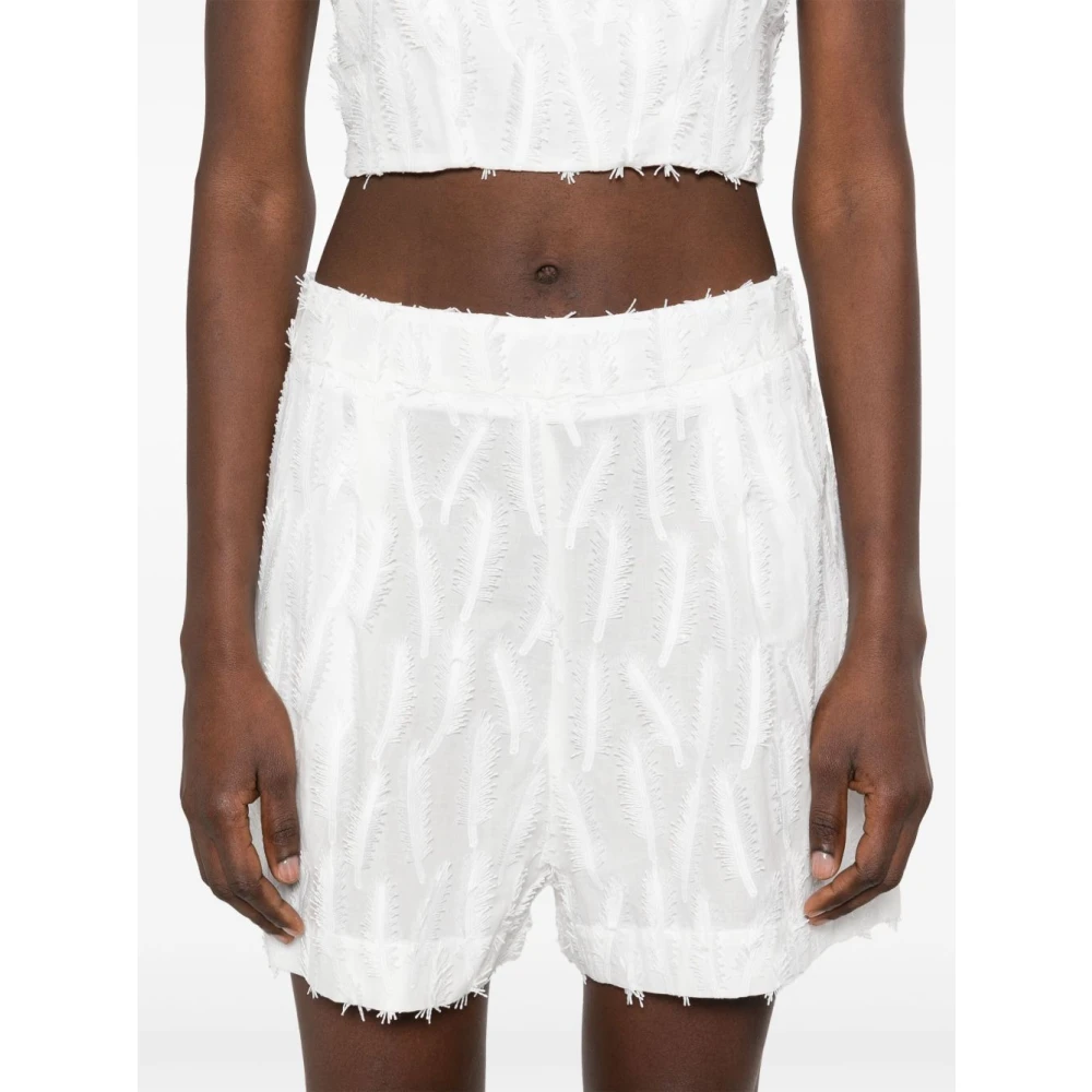 Federica Tosi Witte Shorts voor Vrouwen White Dames