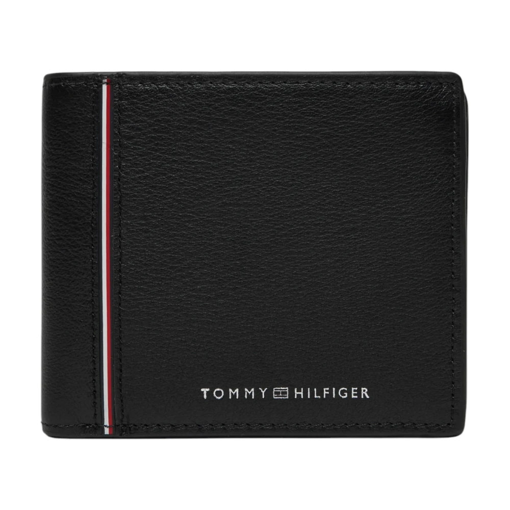 Tommy Hilfiger Herr Läder Plånbok Vår/Sommar Kollektion Black, Herr