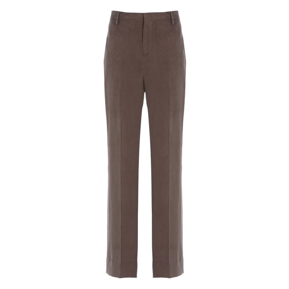 Briglia Femme Marron - Pantalon Palazzo - Pantalons - Brun - Taille: 38 Fr