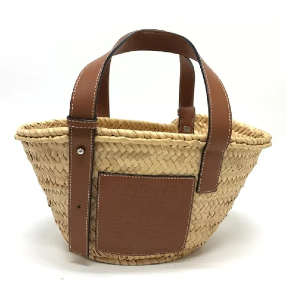 Loewe Pre-owned Fabric handbags Beige Dames