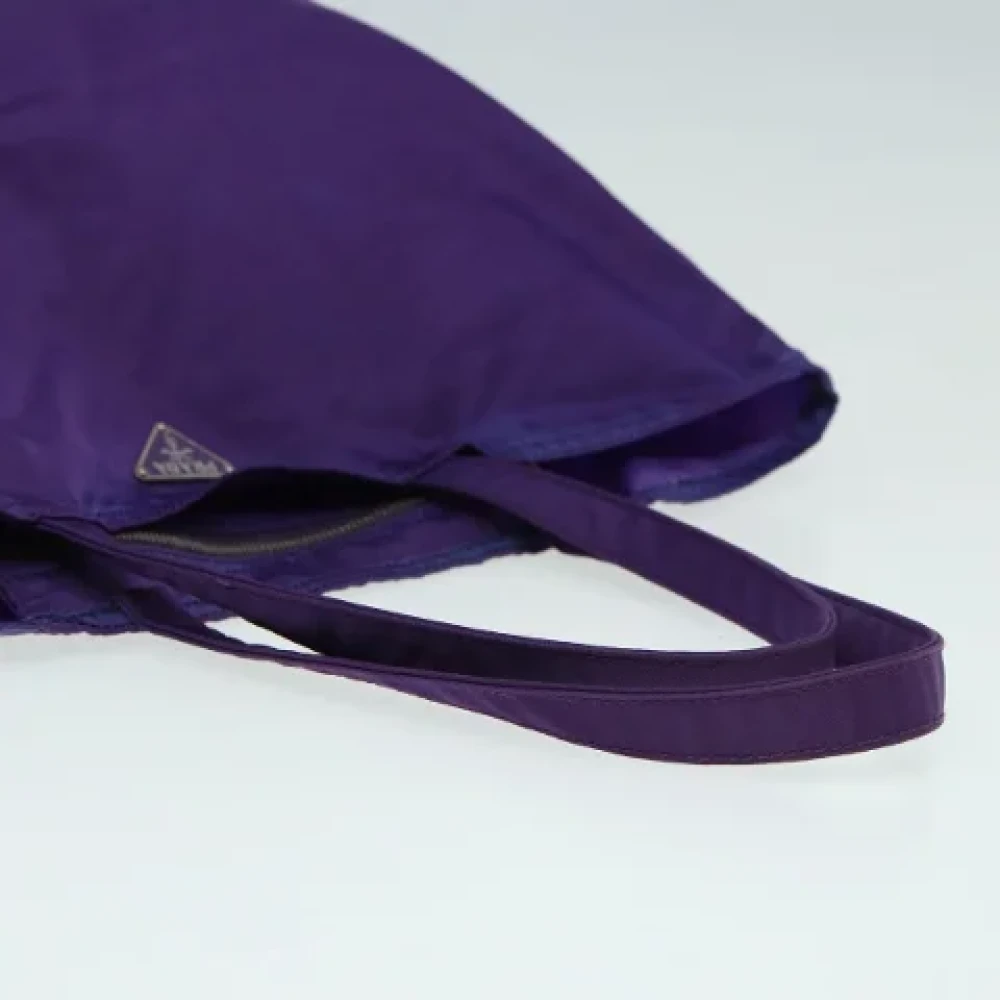 Prada Vintage Pre-owned Nylon totes Purple Dames