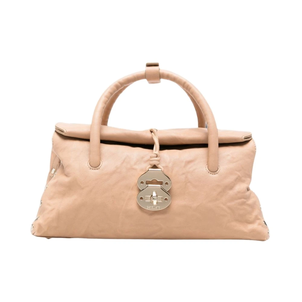Zanellato Dotta Officina Small Leather Handbag - Female - Handbags - Beige - One Size - Bags