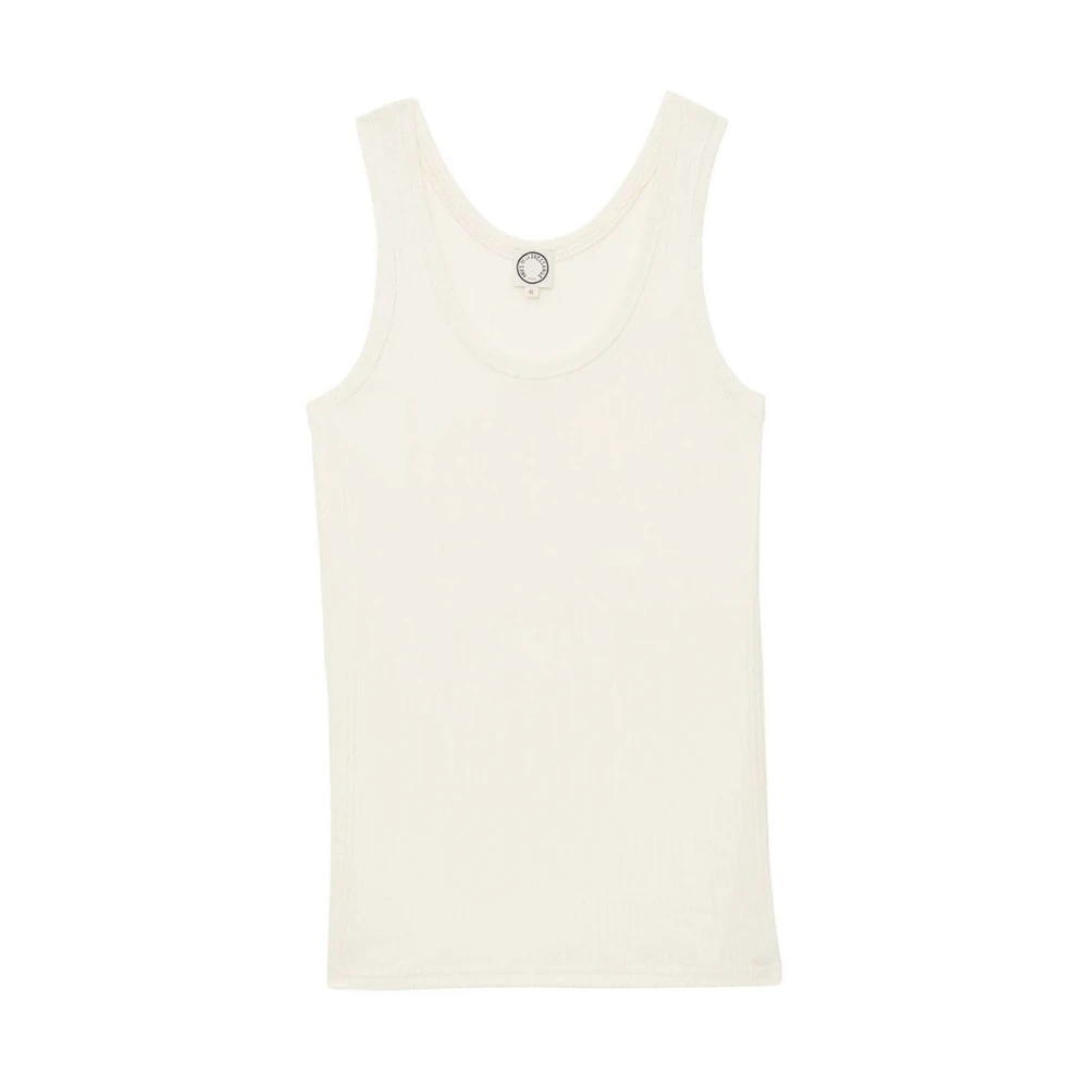 Ines De La Fressange Paris Amelie tanktop in ivoor jersey White Dames