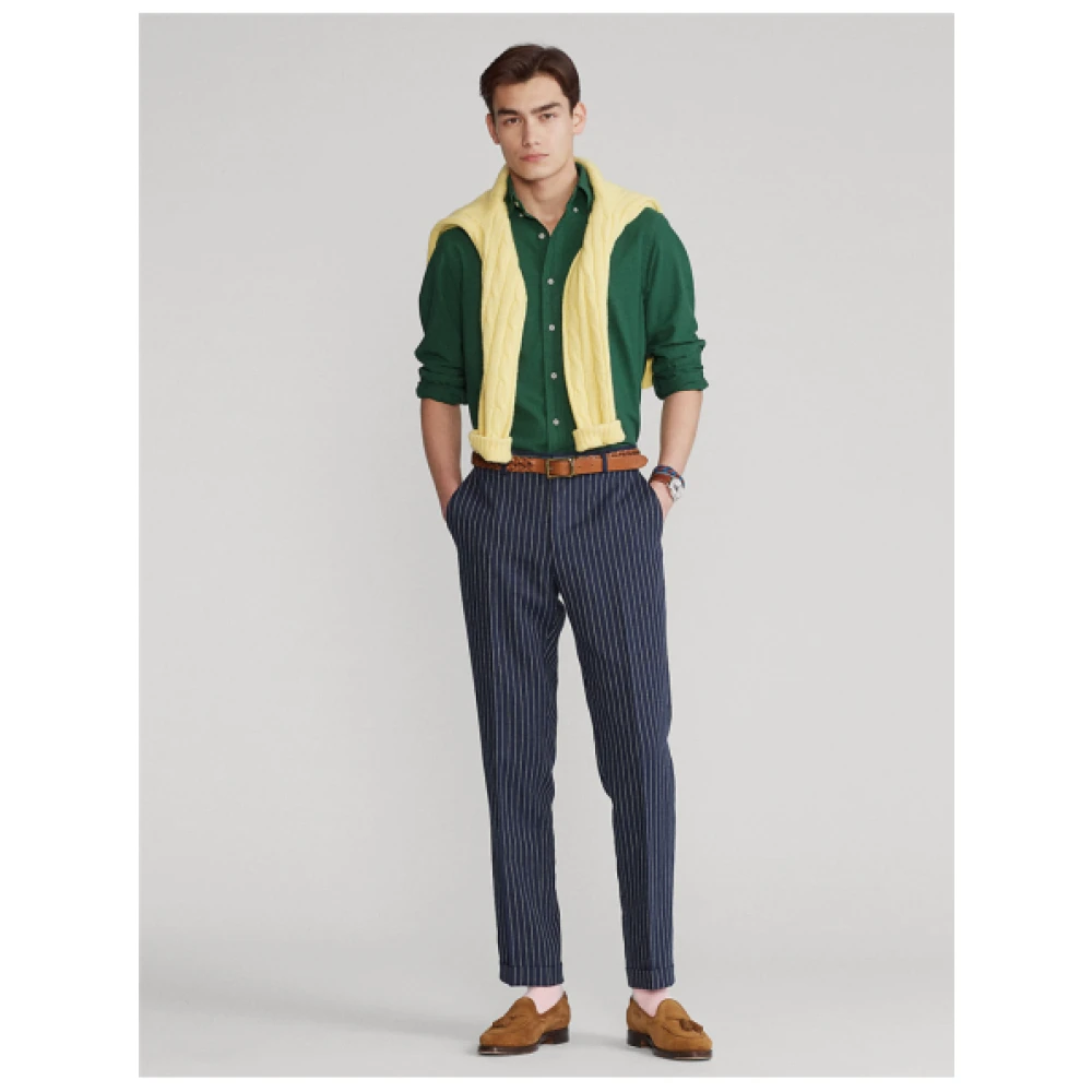 Polo Ralph Lauren Slim Fit Oxford Overhemd in New Forest Green Heren