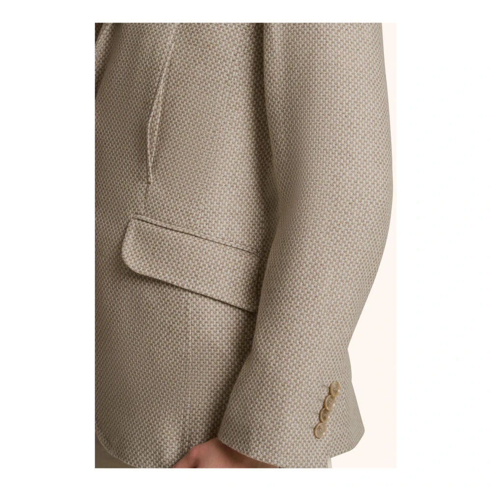 Kiton Kasjmier Blazer voor Stijlvolle Vrouwen Beige Dames