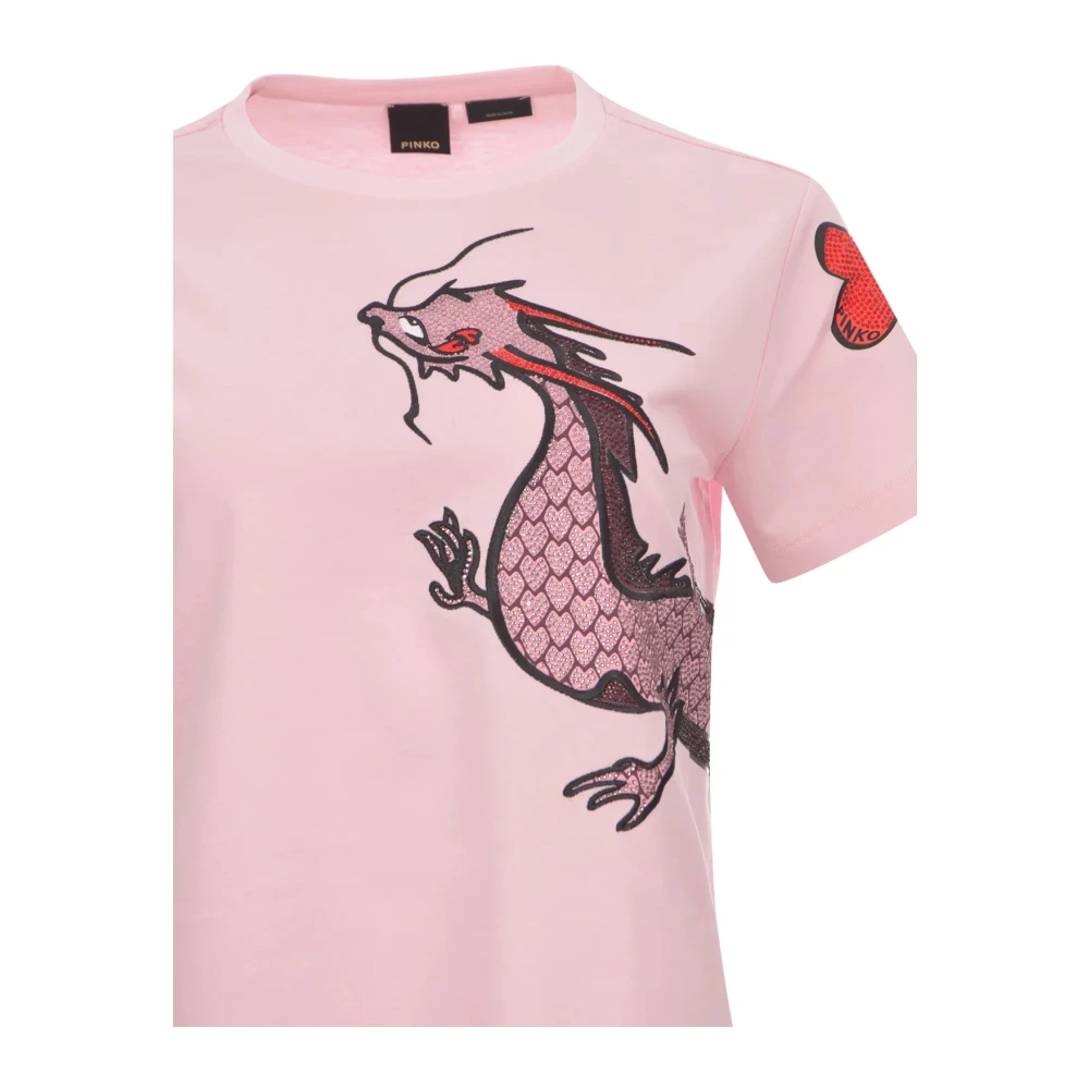 pinko Quentin T-shirt Pink Dames