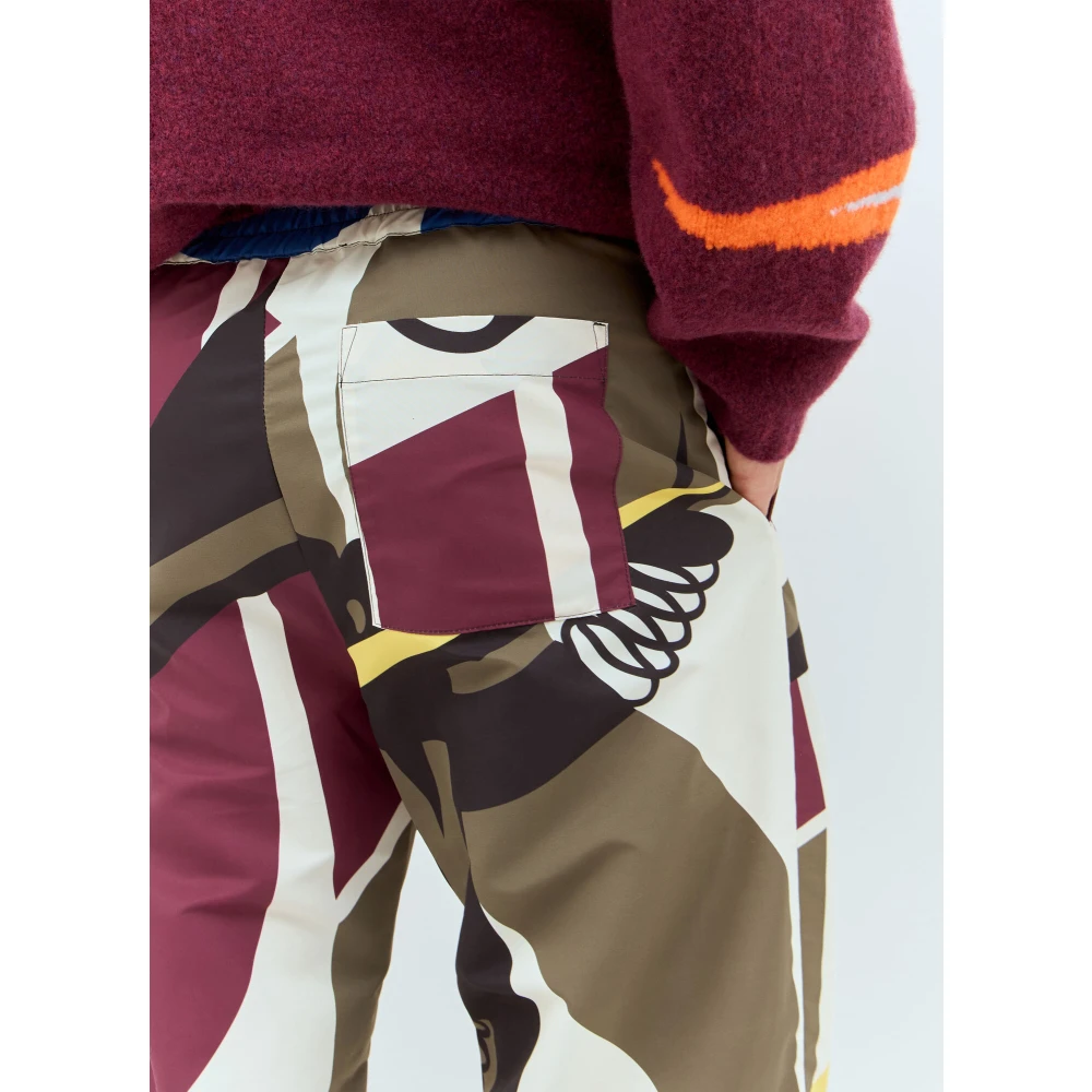 Walter Van Beirendonck Elastische Taille Gedrukte Broek Multicolor Heren