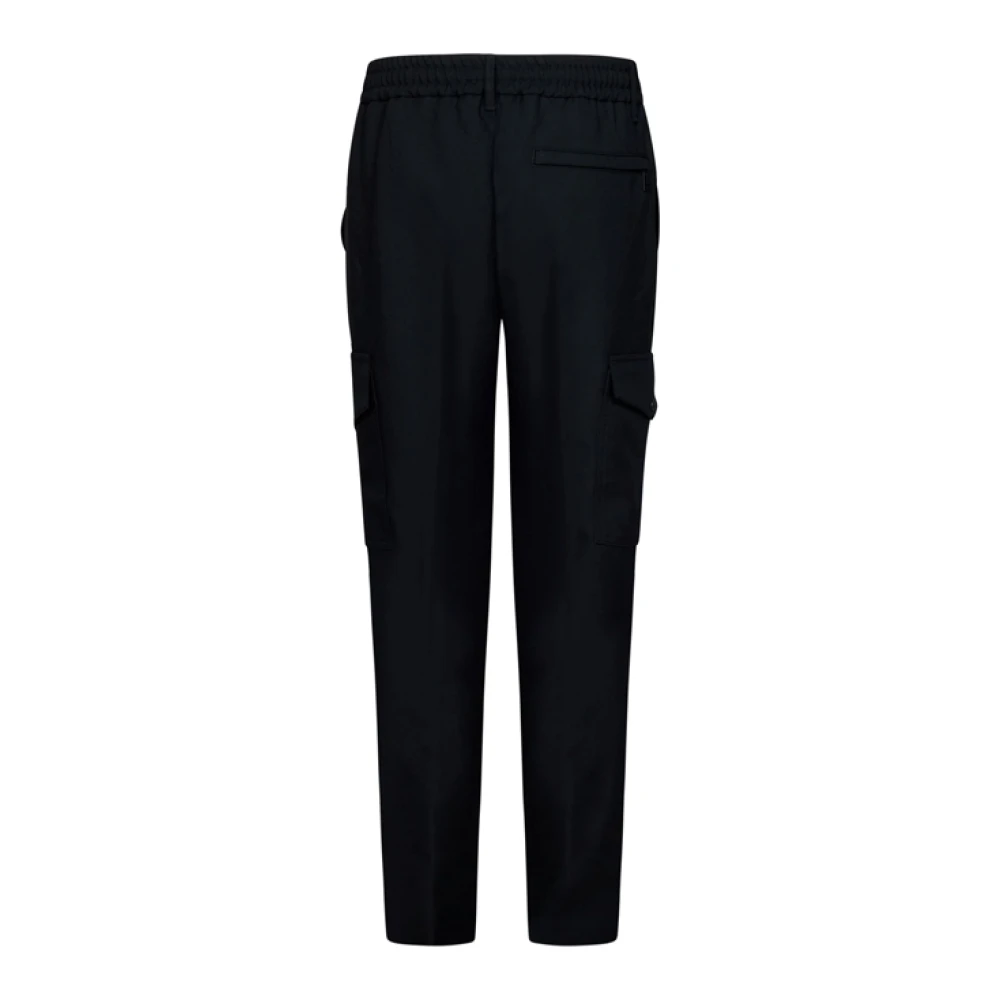 Versace Jeans Couture Zwarte Cargo Broek met Logo Label Black Heren