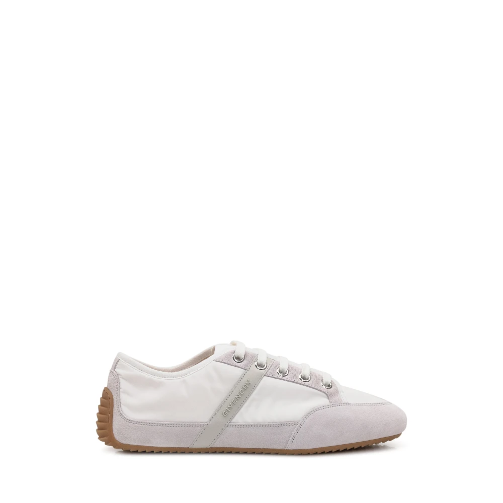 Givenchy Slim Sneakers van nylon en suède Heren Schoenen Wit