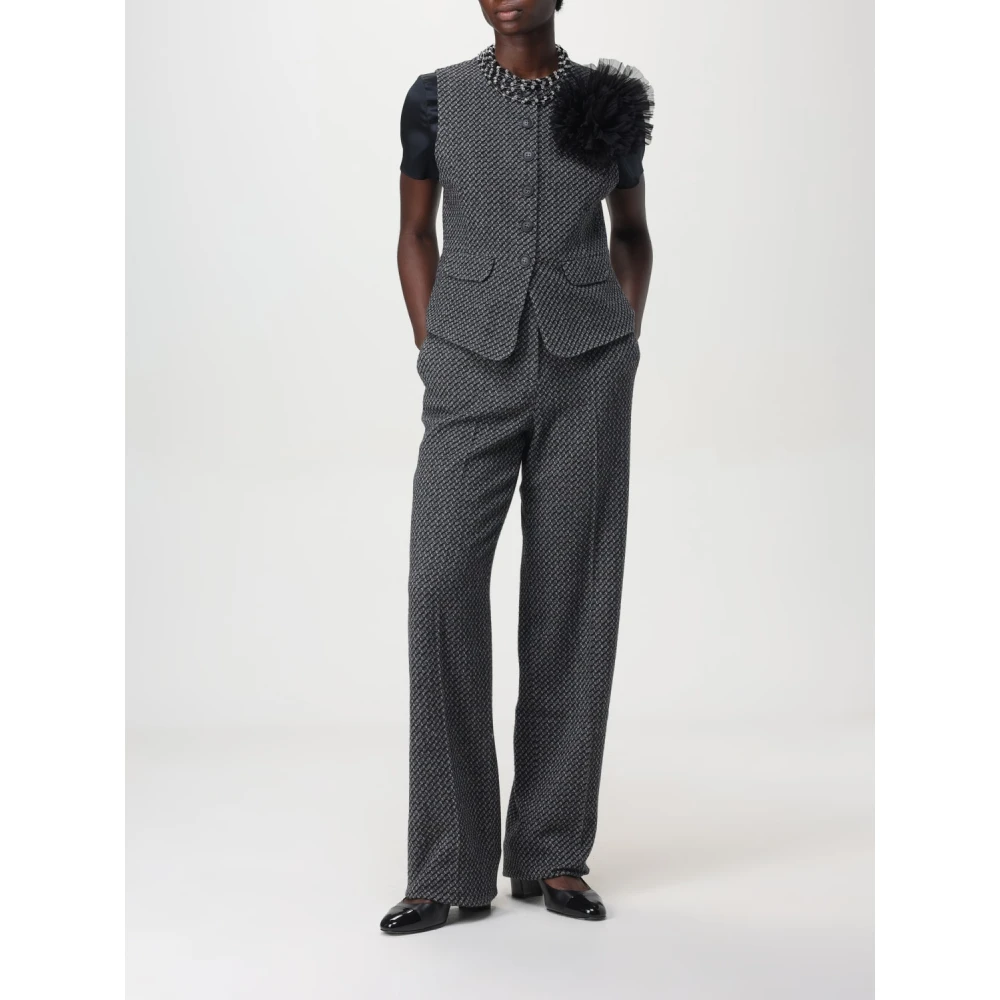 Emporio Armani Stijlvolle broeken voor mannen Gray Dames