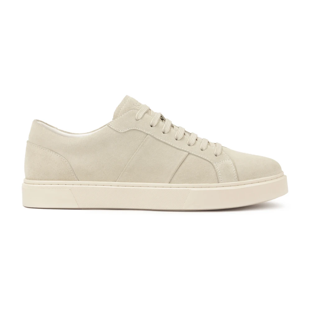 Kazar Heren suède sneakers in smart casual stijl Heren Schoenen Beige
