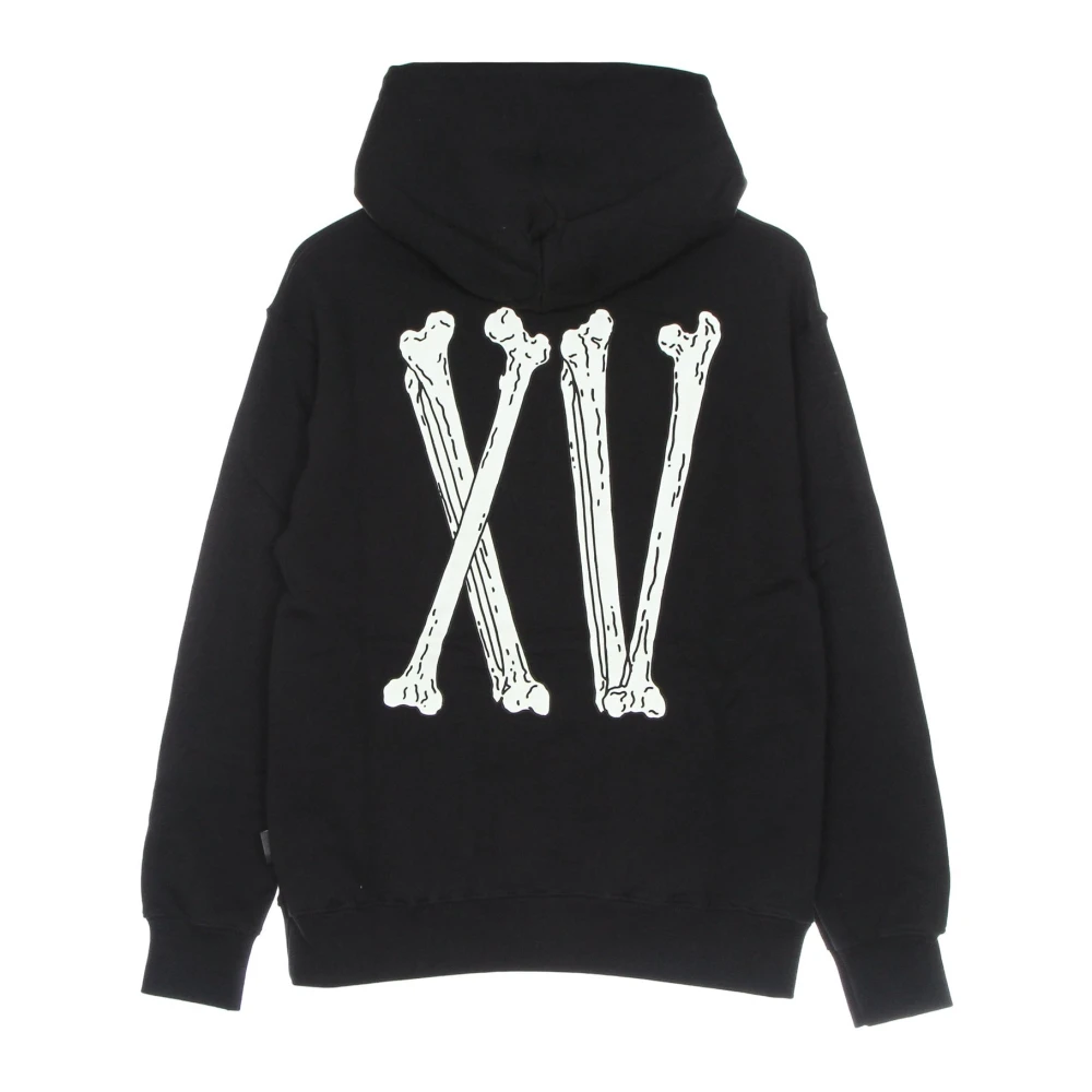 Propaganda Xv Bones Hoodie Zwart Lange Mouw Black Heren