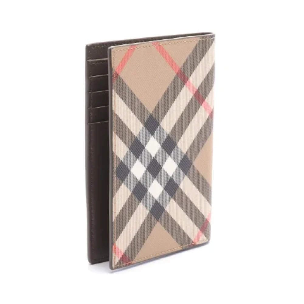 Burberry Vintage Pre-owned Canvas wallets Beige Dames