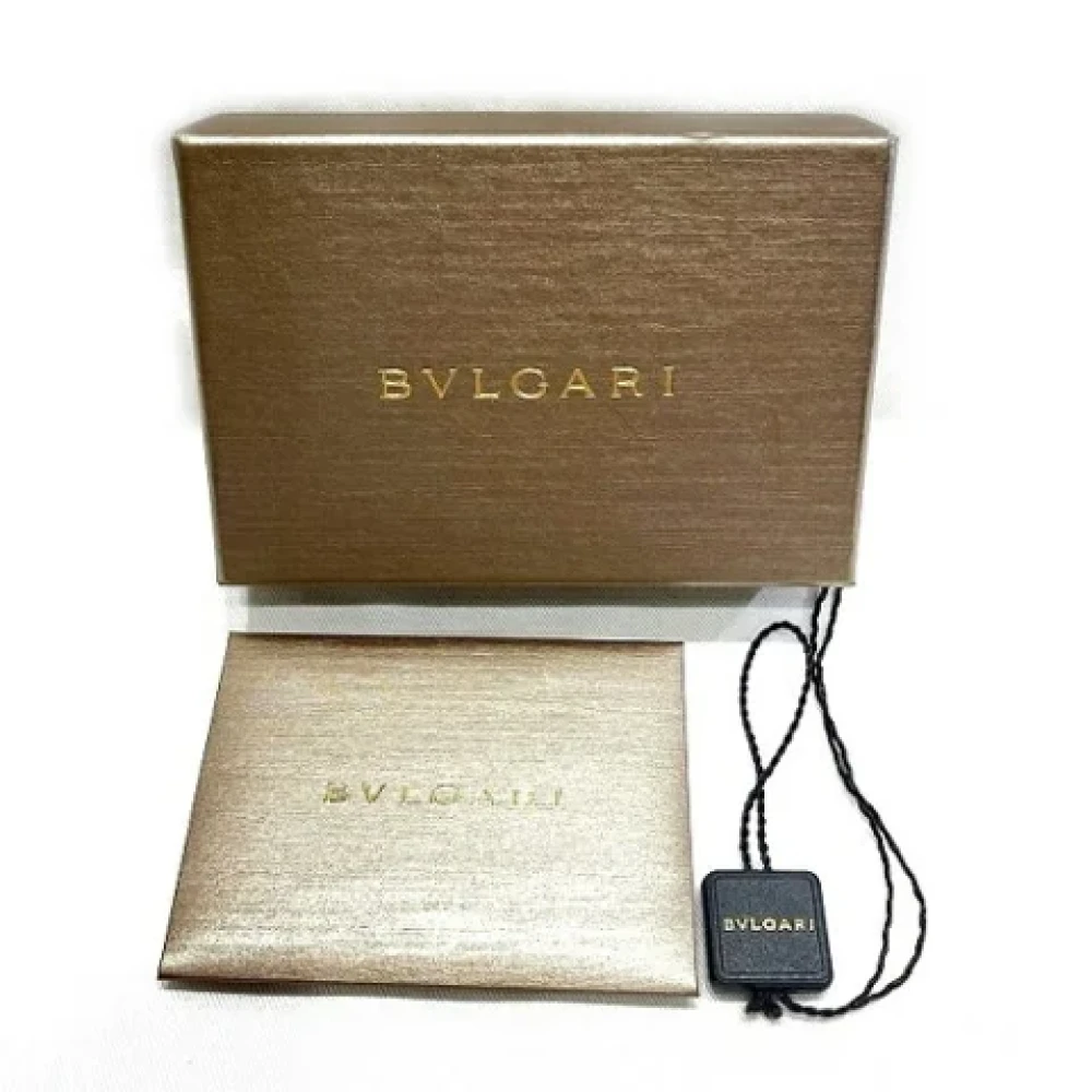 Bvlgari Vintage Pre-owned Leather key-holders Blue Unisex