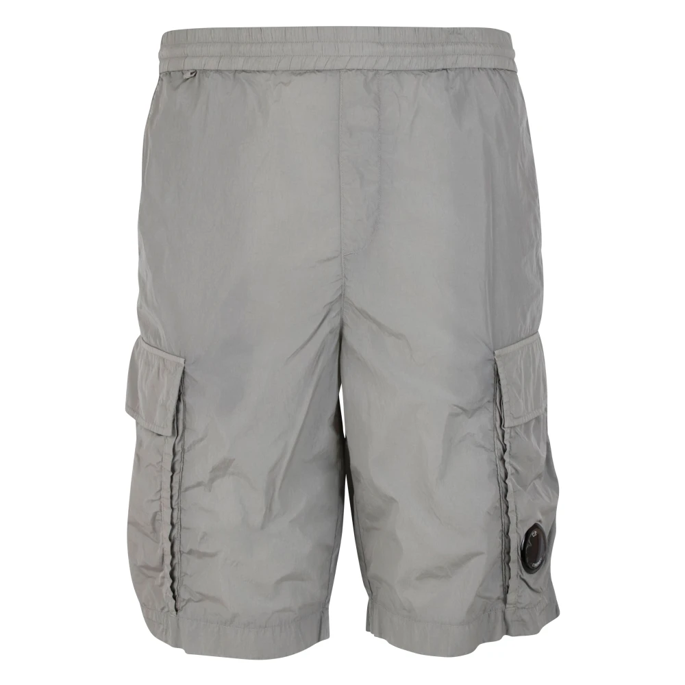 C.P. Company Nylon Cargo Shorts in Chrome-R Style Gray Heren