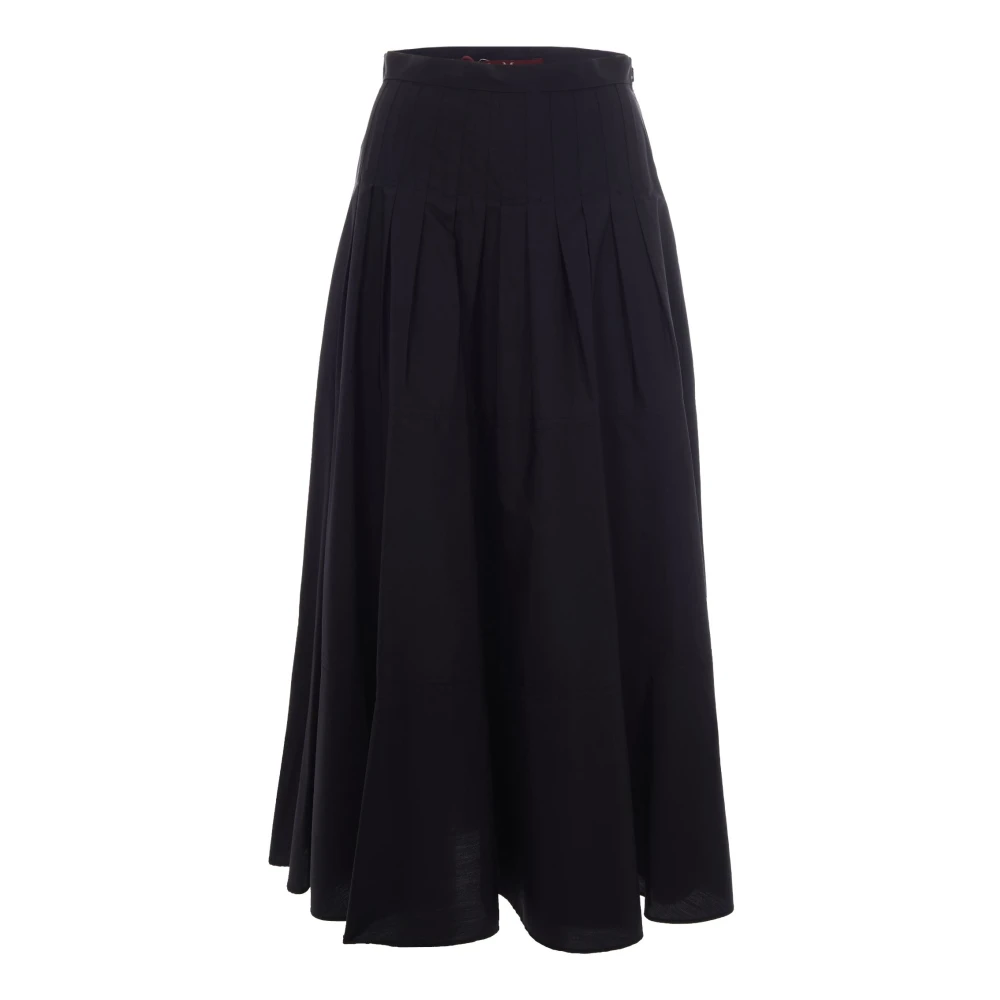 Max Mara Studio Women's Black Maxi Skirts, 2XS, Opera Maxi Skirt
