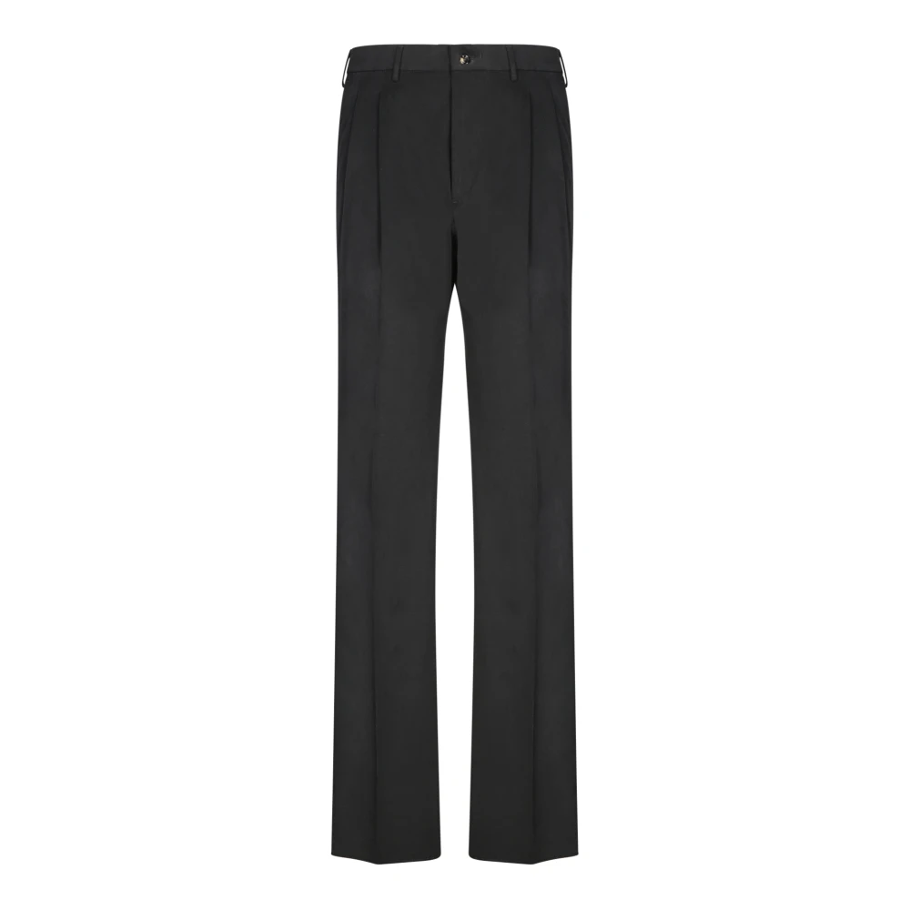 Dell'oglio Zwarte Broek voor Mannen Aw24 Black Heren