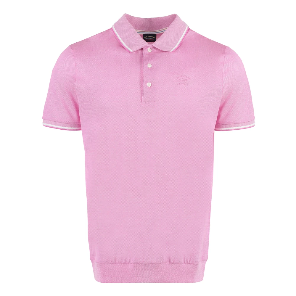 PAUL & SHARK Katoenen Piqué Polo Shirt Pink Heren