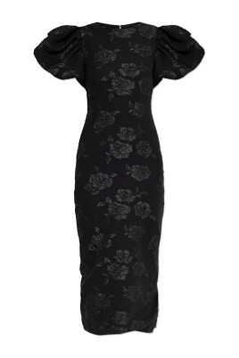 floral-motif-midi-dress