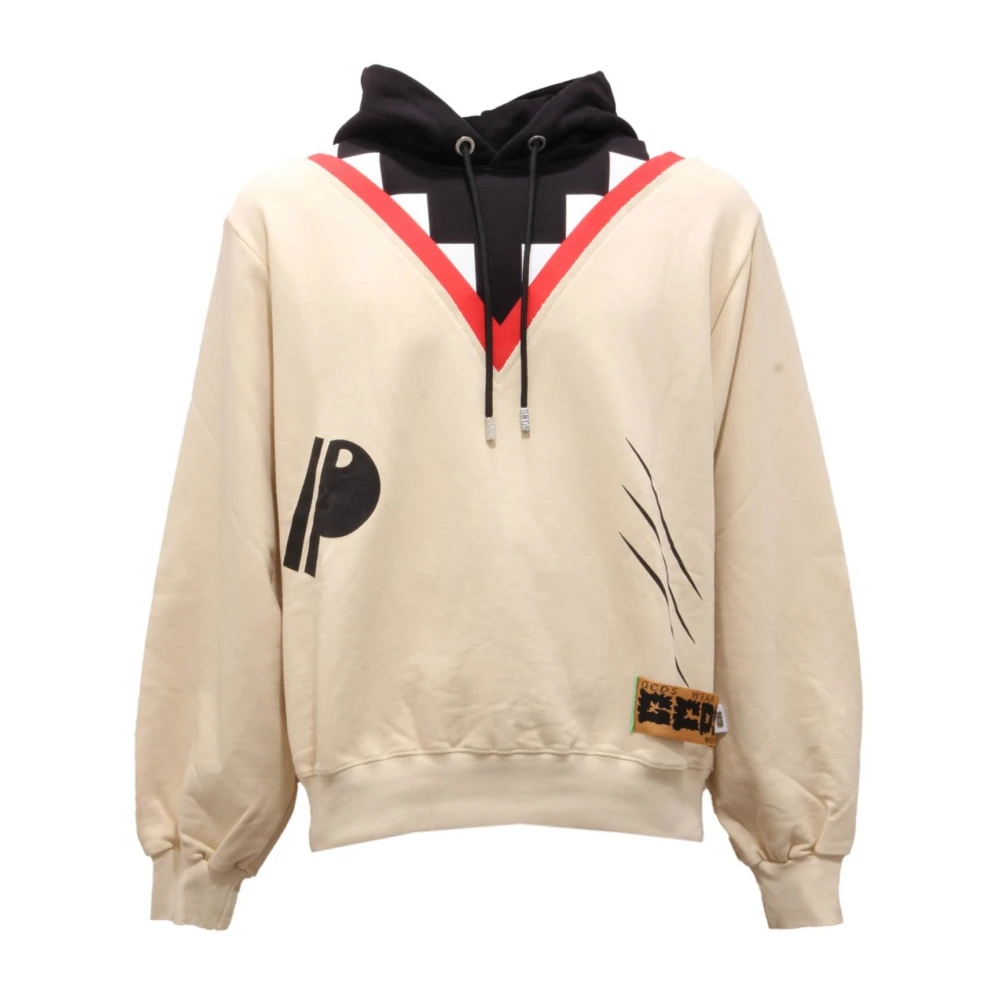 Gcds White Hoodies, Male, S, Italian Sweatshirt Ss22m100110