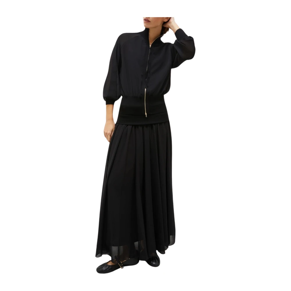 Marella Zwarte Jas Sbarco1 Black Dames