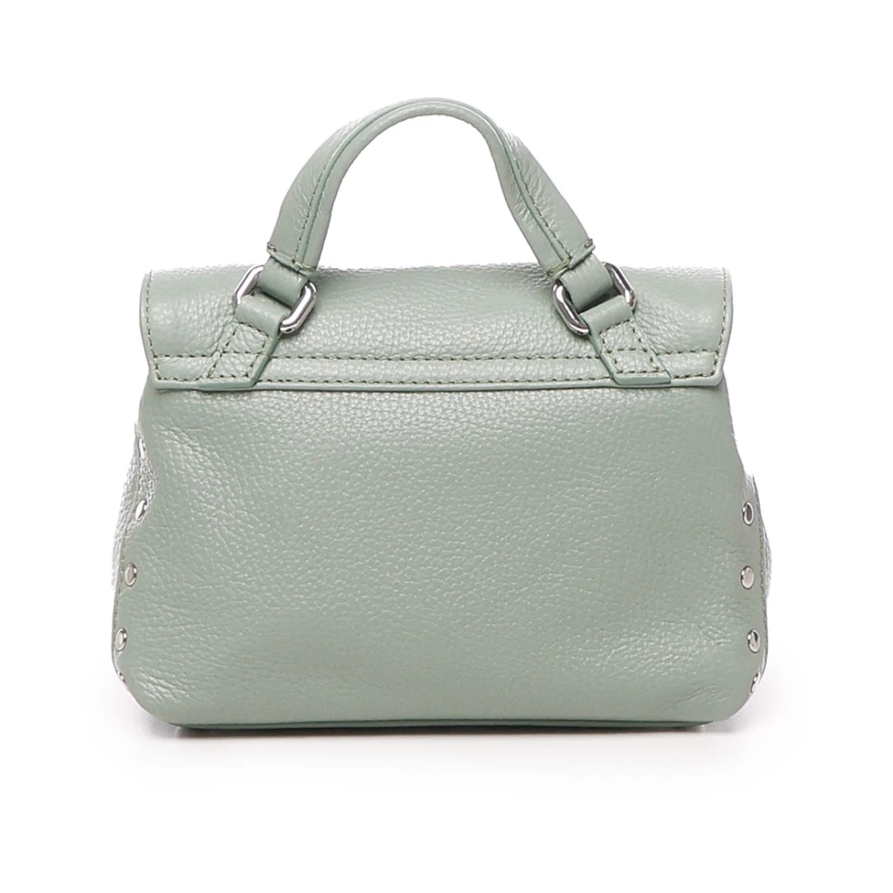 Zanellato Iconische Dubbele Sluiting Leren Tas Green Dames